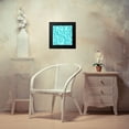 thumbnail image 4 of Lavoie, Tina 15x15 Black Modern Framed Museum Art Print Titled - Aqua Teal Damask, 4 of 5