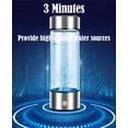 thumbnail image 3 of Botella de agua de hidrógeno Hahalestore Voior recargable de 420 ml, 3 of 7