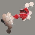 thumbnail image 5 of 12 piezas de adhesivos decorativos hexagonales en vinilo 3D para paredes, arte para el hogar, bricolaje, 5 of 5