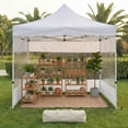 thumbnail image 1 of BotaniNest Translucent Outdoor Tent Tarp Rain Shelter Gear For Camping Backpacking And Emergency, 1 of 3