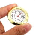 thumbnail image 5 of 1.5" Round Indoor Outdoor Hygrometer No Battery Required Mini Humidity Gauge, Gold, 5 of 5