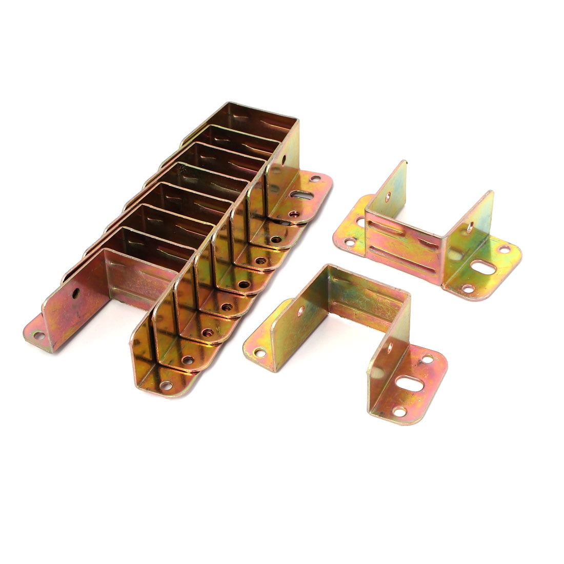 85mm x 44mm x 30mm 8 Holes Metal Bed Angle Brackets Hardware Bronze