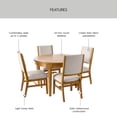thumbnail image 4 of Better Homes & Gardens Windsor 5-Piece Dining Set, Light Honey Finish, 4 of 17