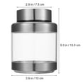 thumbnail image 4 of OULII Silver Sealed Canisters for Kitchen Use Stainless Steel Food Storage Containers Set of 3, 4 of 7