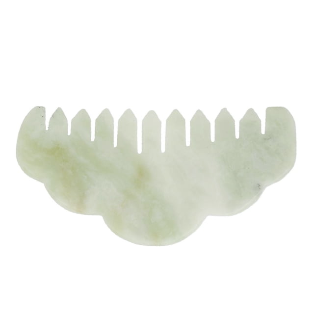 Jadestone Massager Comb, Head Scalp Jadestone Guasha Comb Natural Material Muscle Relaxation Multifunctional For Home Travel