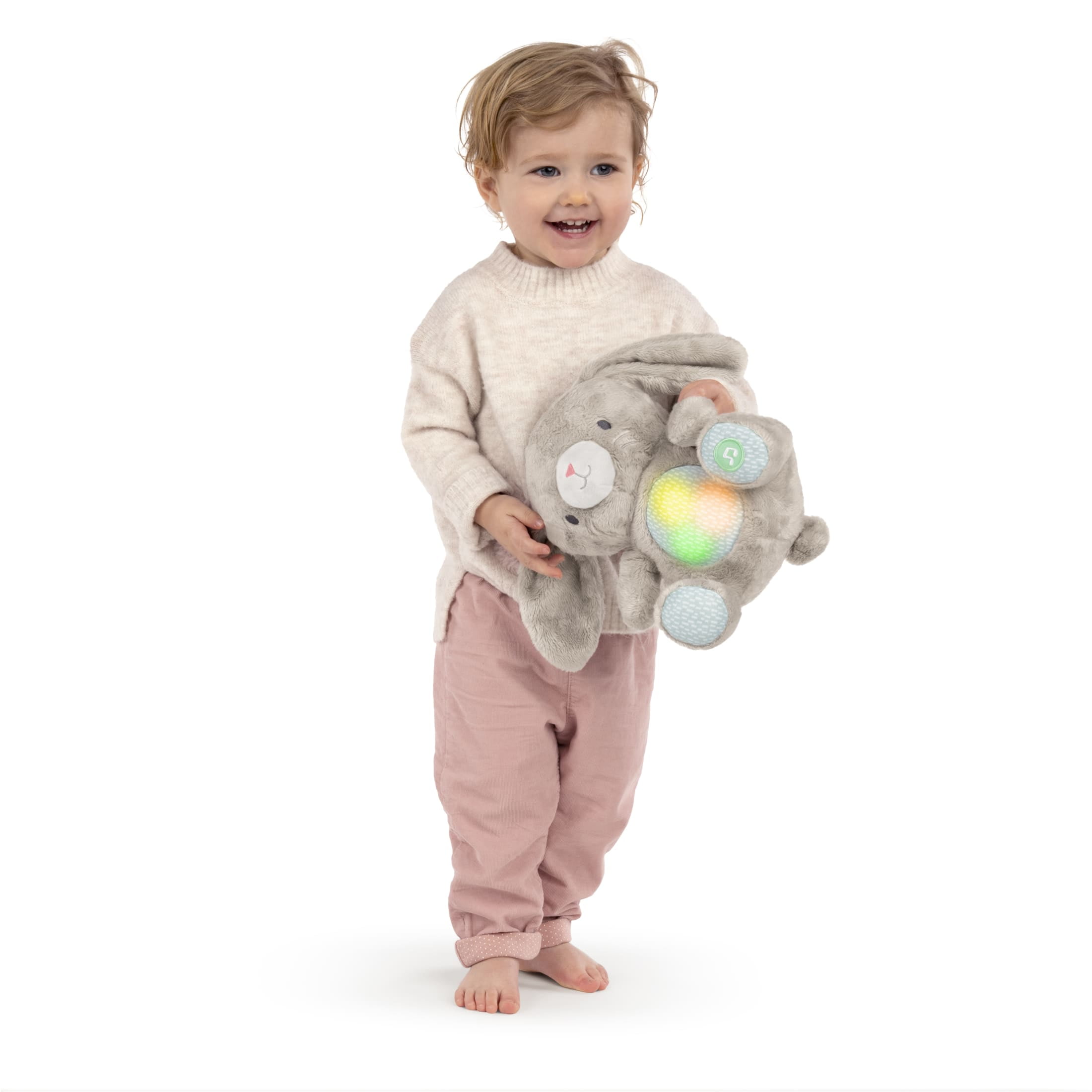 Ingenuity Heart to Hugs Sylvi Bunny Soothing Plush Toy, Grey, For Ages 0 Months +