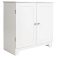 thumbnail image 1 of Redmon Double Door Freestanding Floor Cabinet, Modern Wooden Furniture, White, 1 of 7