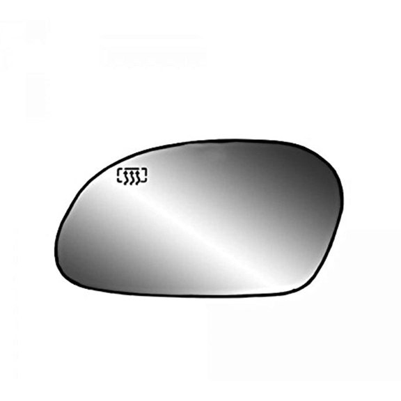 Fits 00-07 Taurus, Sable Left Driver Side Heated Mirror Glass w/Rear Back Plate