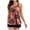 Watermelon Red, variant on Viikei Bikini Set Swimwear for Women Plus Size Summer 2 Piece Conservative Print Beachwear Swimsuit