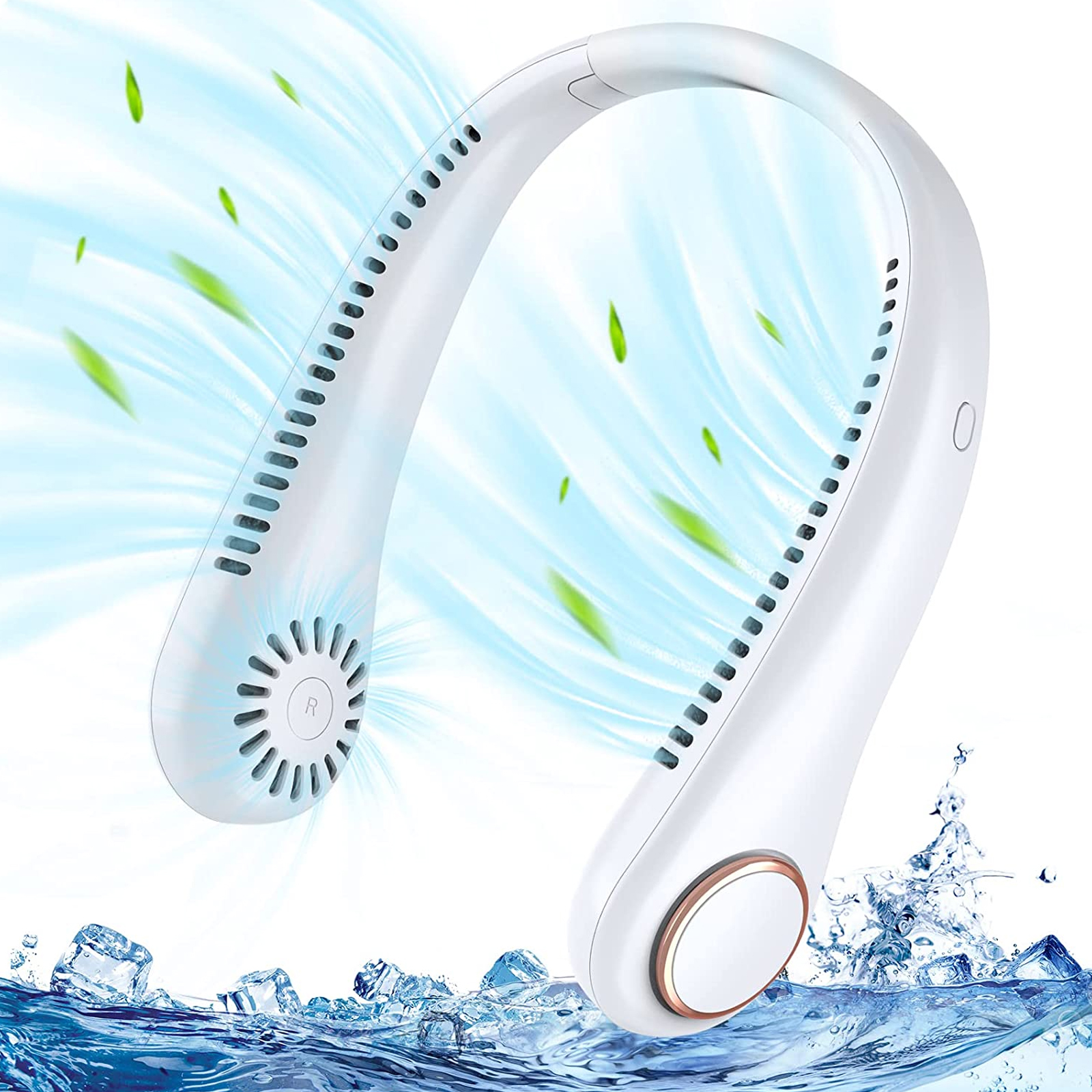 Duomishu Neck Fan Mini Wearable Personal Fan Hands Free Bladeless USB