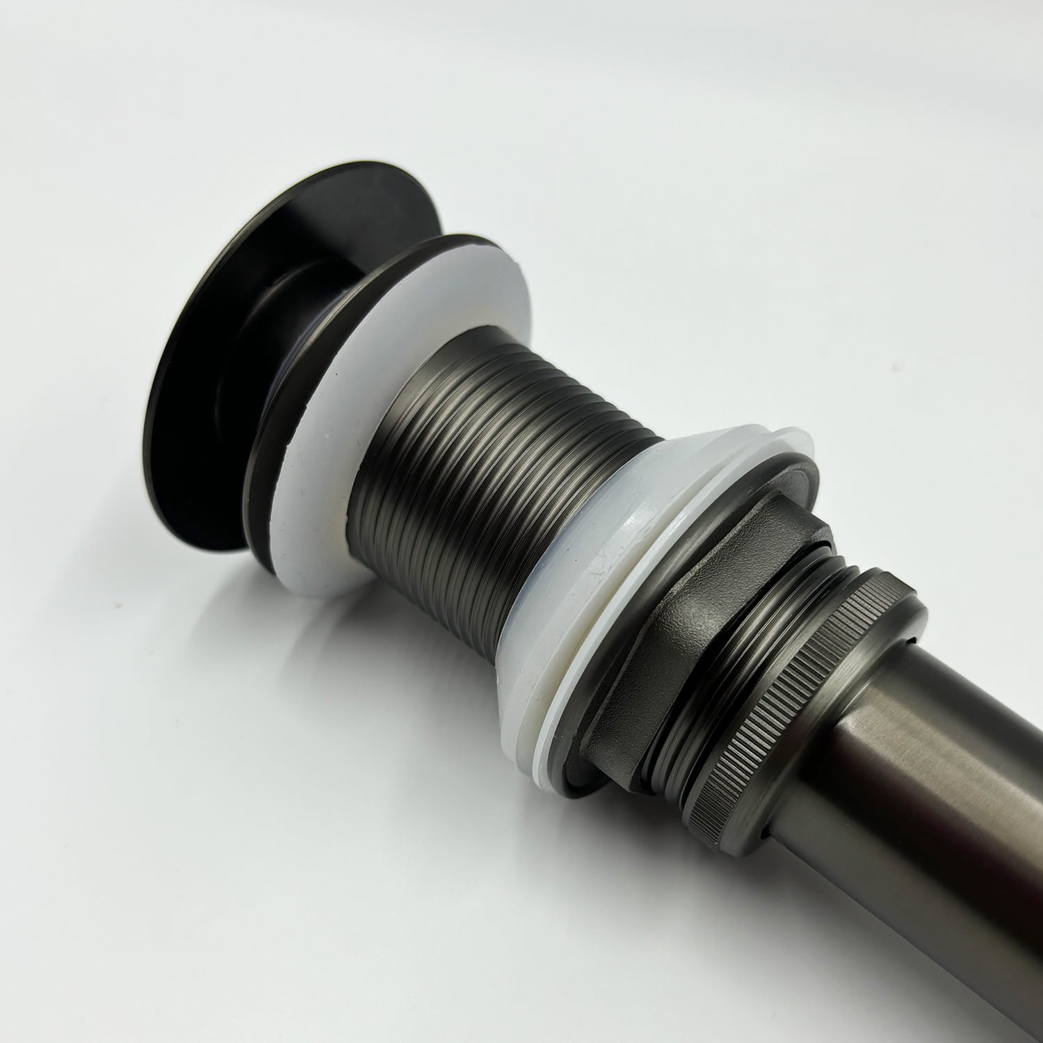 Bathroom Sink Drain without Overflow, Vessel Sink Lavatory Vanity Pop Up Drain Stopper, 304 Stainless Steel