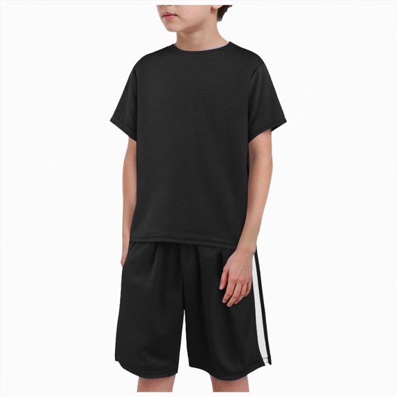 Boy Clothes Toddler Boys Outfit Sets Kids Baby Unisex Spring Summer Cotton Striped Print Short-sleeved Casual 6 12 18 24Months 2T 3T T-shirt Tops Shorts 2PCS Set 2 Piece
