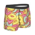 thumbnail image 3 of Fotbe Pink Donut and Blue Men’s Total Support Pouch Boxer Briefs, X-Temp Cooling, Moisture-Wicking Underwear, Regular, Long-leg and Trunk-X-Large, 3 of 9