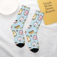 thumbnail image 4 of Goofa Rabbit Burger Coffee Pattern Children's Crew Socks, Kids' Daily Wear and Sports Socks, Breathable Socks, Sports Socks, Moisture-Wicking Socks for Children, 4 of 6