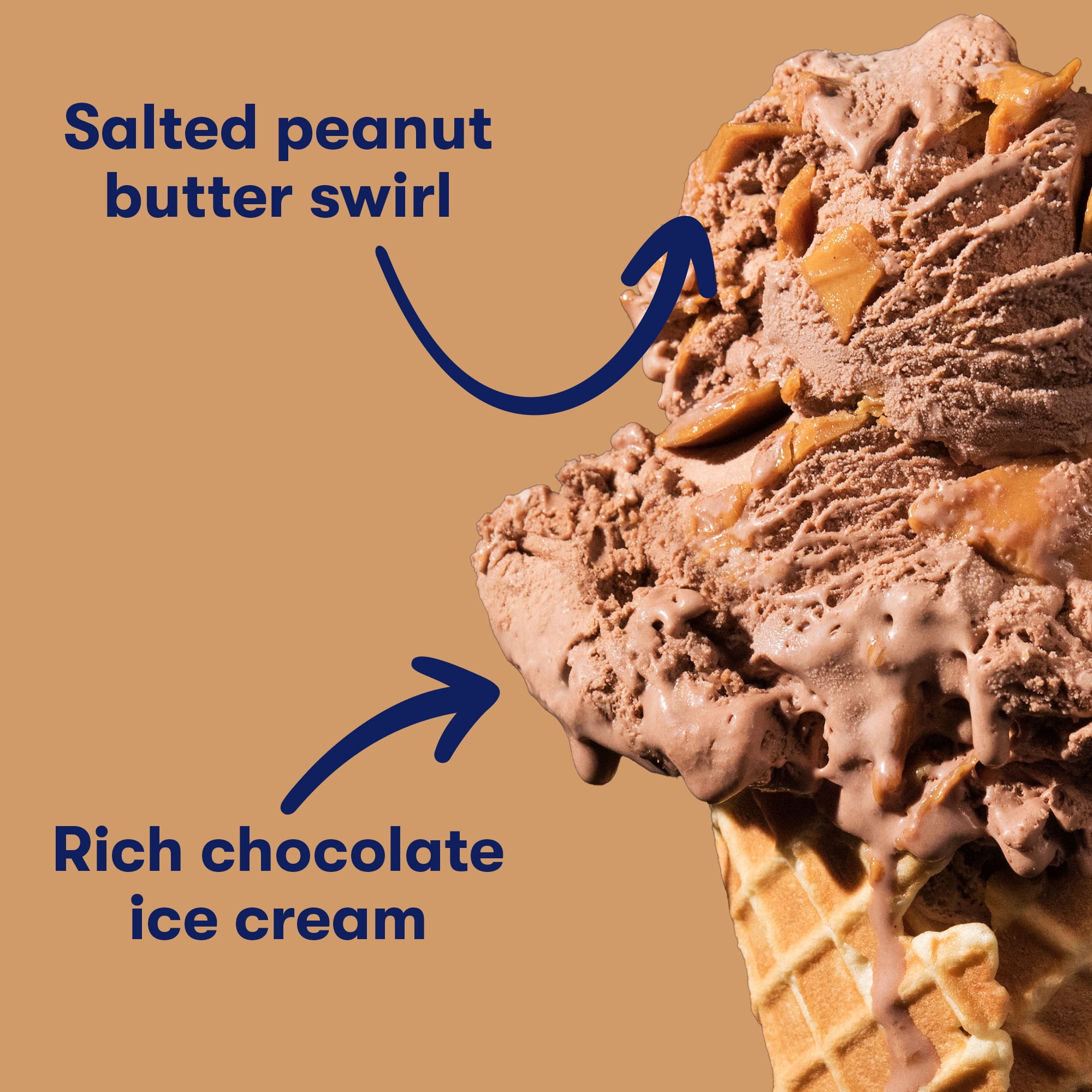 Tillamook Chocolate Peanut Butter Ice Cream, 48 oz