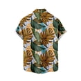 thumbnail image 2 of Camisas s Para Hombre Manga Larga Camisa de manga corta con estampado digital 3d de ocio de tendencia de moda de playa de turismo de vacaciones de verano para hombres (Yellow, 4XL), 2 of 7