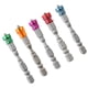 thumbnail image 4 of 5 piezas de destornillador de cruz de un solo color con punta de carburo cementado, destornillador eléctrico magnético de 5 colores, 4 of 12
