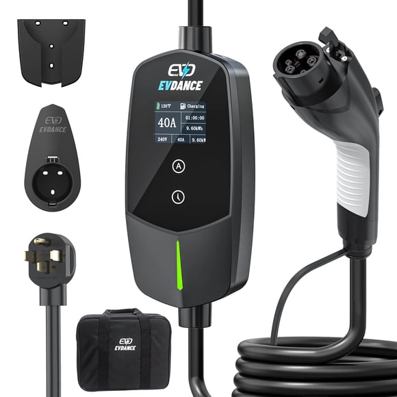 Cargador EVDANCE Nivel 2 EV 40A 9.6KW 240V con NEMA 14-50P