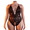 Black, variant on Plus Size Lingerie For Women V Neck Lace Bodysuit Teddy Non Binding Form Fitting Babydoll Chemise Sleepwear Black XXXL