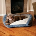 thumbnail image 2 of K&H Pet Products Genuine Logo Bolster, Grey/Blue, 21" x 30", 2 of 4
