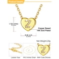 thumbnail image 6 of U7 Mother's Day Gifts for Women 14K Gold Plated Letter Pendant with Sparkle Cubic Zirconia Tiny Heart Letter Initial Z Necklace Choker, 6 of 8