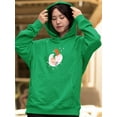 thumbnail image 2 of Corgi Dog And Gray Kitten Hoodie Women -Image by Shutterstock, Female Small, 2 of 4