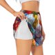 thumbnail image 1 of Balery Easter Eggs Pantalones cortos deportivos para mujer con forro y dos bolsillos, elásticos, para entrenamiento, gimnasio, yoga-X-Large, 1 of 7