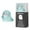 C, variant on Mini Glow-in-The-Dark Ghost Figurine Set Colorful Plastic Ornament for Halloween Desk Shelf Party Decoration