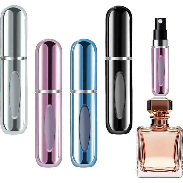 Atomizador de perfume 5 ml recargable portátil a prueba de fugas para colonia aftershave y bolso