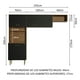thumbnail image 3 of Cocina Integral Madesa Gourmet 235cm Marrón/Negro, 3 of 5