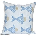 thumbnail image 1 of Simply Daisy 16" x 16" Fish Tales Animal Print Outdoor Pillow, 1 of 1