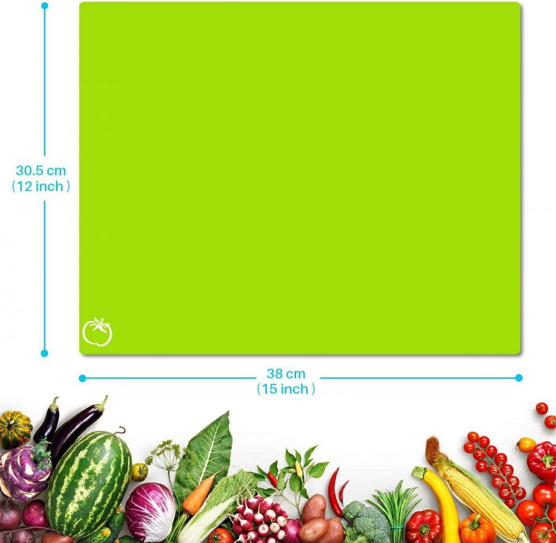Plastic Chopping Board for Cutting Fruits, Vegetables, Meat & Chicken,  Green