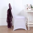 thumbnail image 3 of Efavormart 1 Set Wedding Chiffon Chair Sashes Aisle Decorations Draping Fabric Wrinkle-Free Eggplant Chair Cover for Party Ceremony Reception Floral Arrangement Banquet Outdoor Decor, 3 of 10