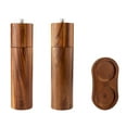thumbnail image 1 of Wooden Salt and Pepper Grinder Set,8 Inch Manual Salt and Pepper Mill, Adjustable Coarseness and Refillable,Acacia Wood Pepper Grinder for your kitchen, 1 of 8