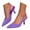 Purple, variant on Women's Slingback Kittens Heels Closed Pointed Toe Slip on Dressy Pumps Ankle Strap Backless Formal Bridal Wedding Party Shoes Purple Size 6