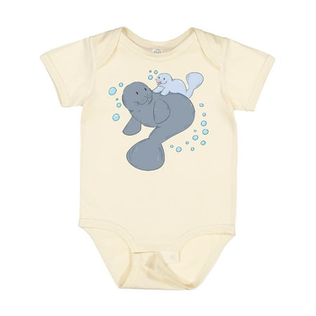 

Inktastic Cute Manatees with Bubbles Gift Baby Boy or Baby Girl Bodysuit