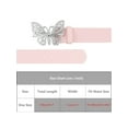 thumbnail image 4 of INSPIRE CHIC Women's Belts Fashion Versatile Rhinestone Butterfly Buckle Belt for Jeans Dresses 106x3.2cm/41.7x1.3" Pink, 4 of 6