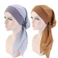 thumbnail image 1 of Travelwant Satin Bonnet Head Scarf Sleeping Cap Headwear Head Wrap Turbans for Black Women Bonnet for Long Curly Hair, 1 of 2