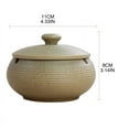 thumbnail image 6 of Ceramic Ashtray with Windproof Lid for Indoor Outdoor -Light Blue, 6 of 8