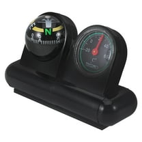 WRISTBIQUE Car Compass and Thermometer Black 1Pack 3.5X2.4X1.2In