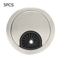 thumbnail image 2 of Computer Desk Grommet,5pcs Outlet Cover Computer Metal Wire Hole Cover Wire Hole Cover Remarkable Clarity, 2 of 10