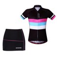 thumbnail image 1 of verano mujeres ciclismo manga corta camisetas de la bicicleta gel acolchado cortocircuitos s s Sunnimix Conjunto de jersey de ciclismo para mujer, 1 of 8
