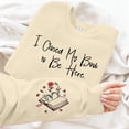 thumbnail image 4 of Chandails en Molleton Bookish pour Femmes, Pullovers Graphiques Amusants, Chemises pour Amateurs de Livres, Col Rond Décontracté, Manches Longues, 4 of 4