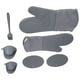 thumbnail image 2 of Guantes de cocina de silicona, 7 unidades/juego de aislamiento térmico para horno, guantes de aislamiento térmico, almohadilla aislante, eficiencia maximizada, 2 of 8