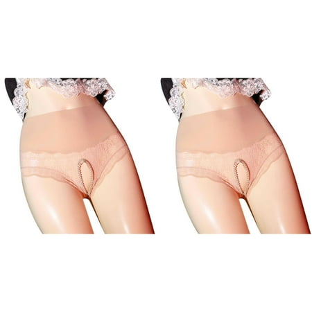 2 Pack Floral Lace Panties High Waist Cloud Lace Panty Underwear for Women Firm Seamless Panties Ruffled Panties Women Fart Pads for Underwear Women Bra And Underwear Set plus Size