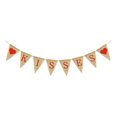 thumbnail image 2 of Besos Corazones Bandera de Arpillera Banner de Boda, Día de San Valentín Fiesta de Bodas Arpillera Pull Up Banner Corazones de Boda "besos" Banner Decorativo Pull Up oso de fresa Electrónica, 2 of 5