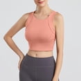 thumbnail image 6 of Lixiuxyad Women's Solid Color Sports Bra Yoga Bra Vest Suspender,Bras for Women Orange XXL, 6 of 7