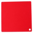thumbnail image 2 of Insulation Mat, Kitchen Supplies Placemat 17x17cm Anti-Scalding Environmentally Friendly Easy To   For Kitchen Red, 2 of 8