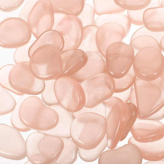 GAXIRE 100Pcs Glow in The Dark Fish Tank Rocks for Aquarium Landscaping and Pond Decoration Accessories