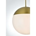 thumbnail image 4 of Living District Eclipse 14" Pendant Frosted White Shade In Satin Gold, 4 of 9